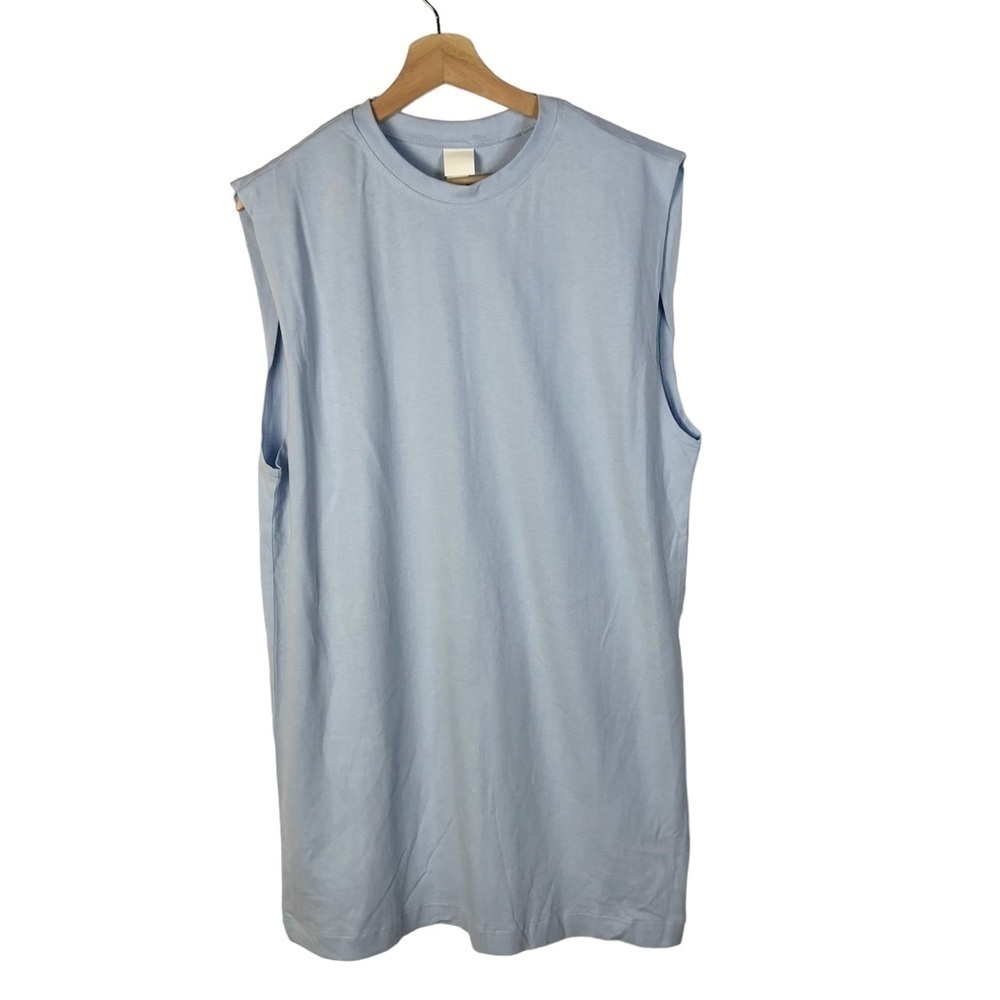 H&M‎ Light Blue Sleeveless Muscle Tank Mini Dress S